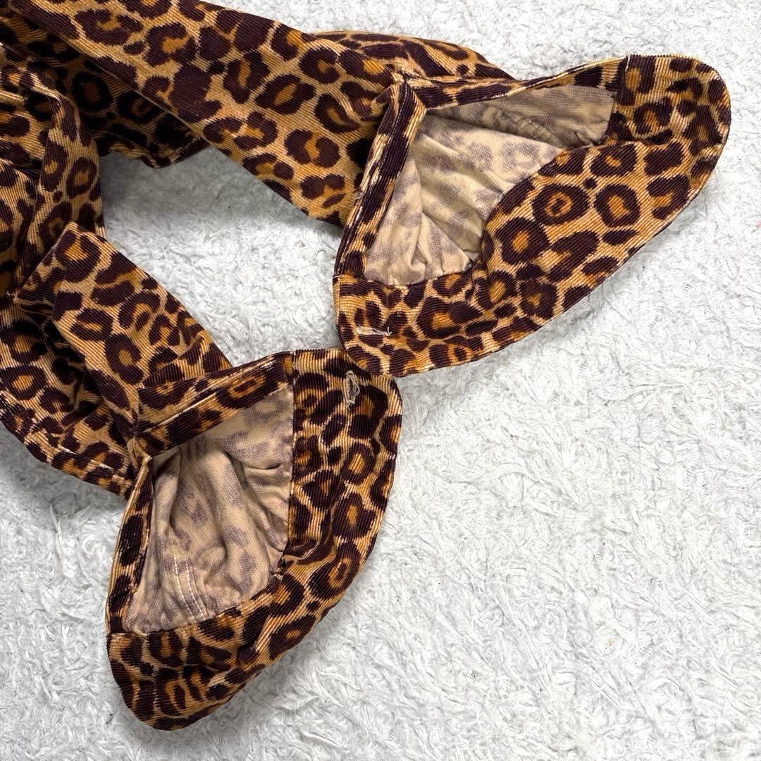 テンダーロイン　レオパード　コーデュロイ　開襟シャツ　ロングスリーブ　豹柄　男女