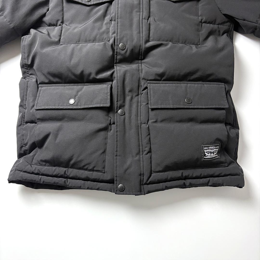 Levi's 中綿ジャケット M ブラック ダウンジャケット パフジャケット
