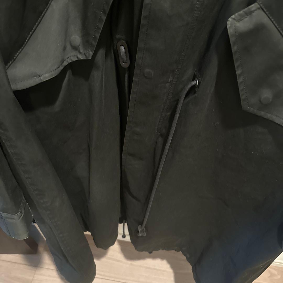 sacai メンズ　コットンモッズコート アウター ブラック　SCM-048