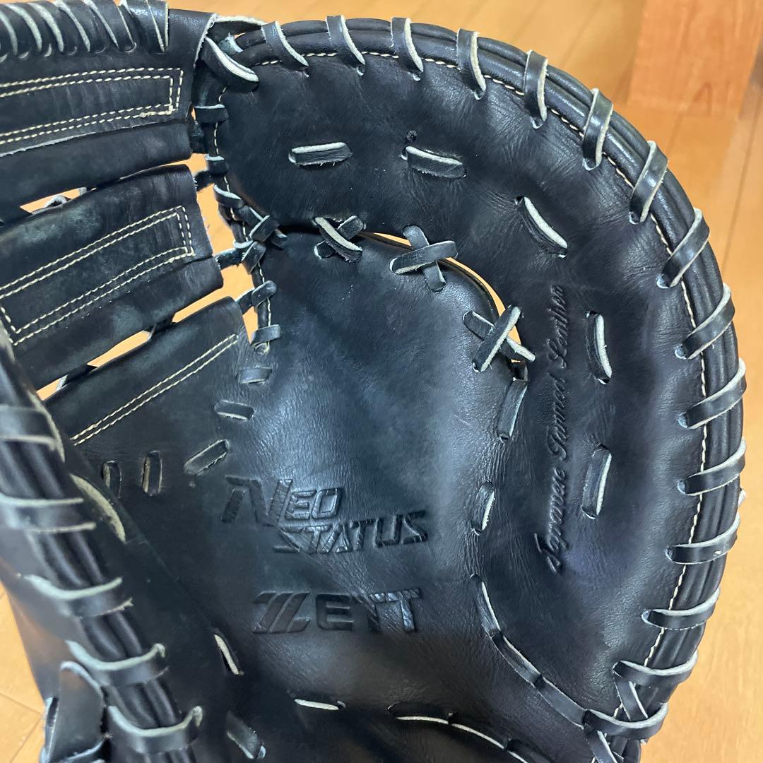 ZETT ファーストミット　グローブ　ブラック　少年軟式グローブ　右投げ用