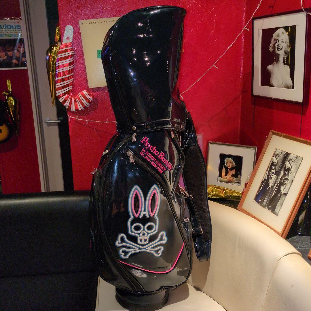 最終セール Psycho Bunny キャディバッグ サイコバニー ネイビー