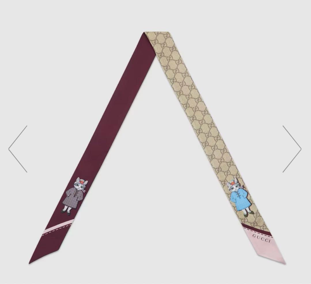 グッチ ヒグチユウコ シルク ネックボウ スカーフ Gucci - メルカリ