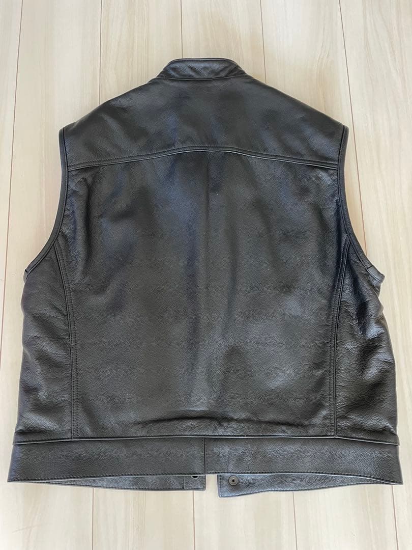 レザー ブラック ベストBERDOO XL