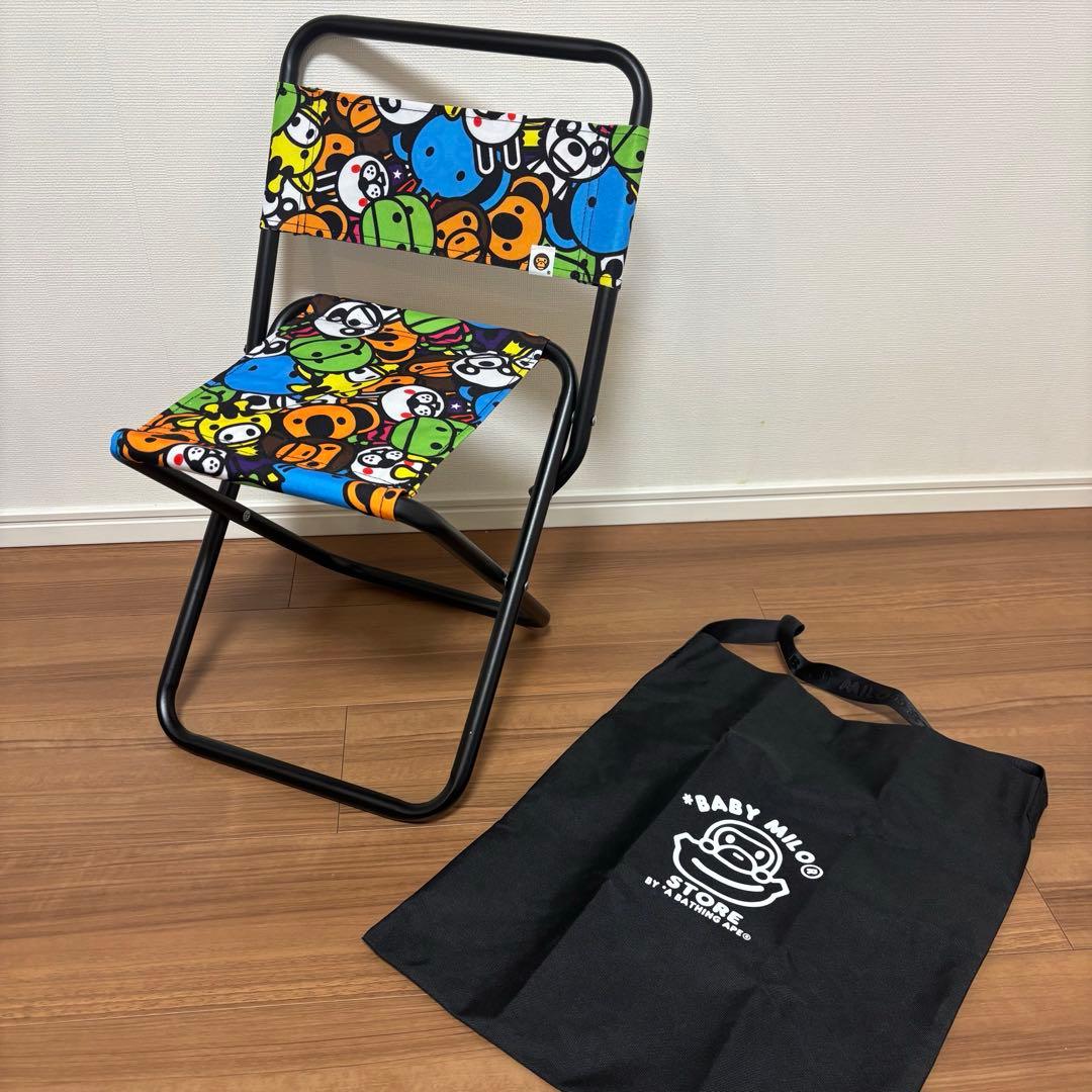 BABY MILO 折りたたみチェア ベイプ 希少 キッズ アウトドア イス ②