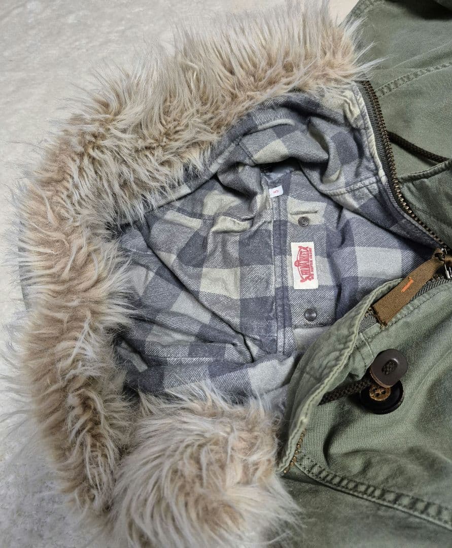 ハリウッドランチマーケットモッズコート　N-3B ミリタリー　BLUEBLUE