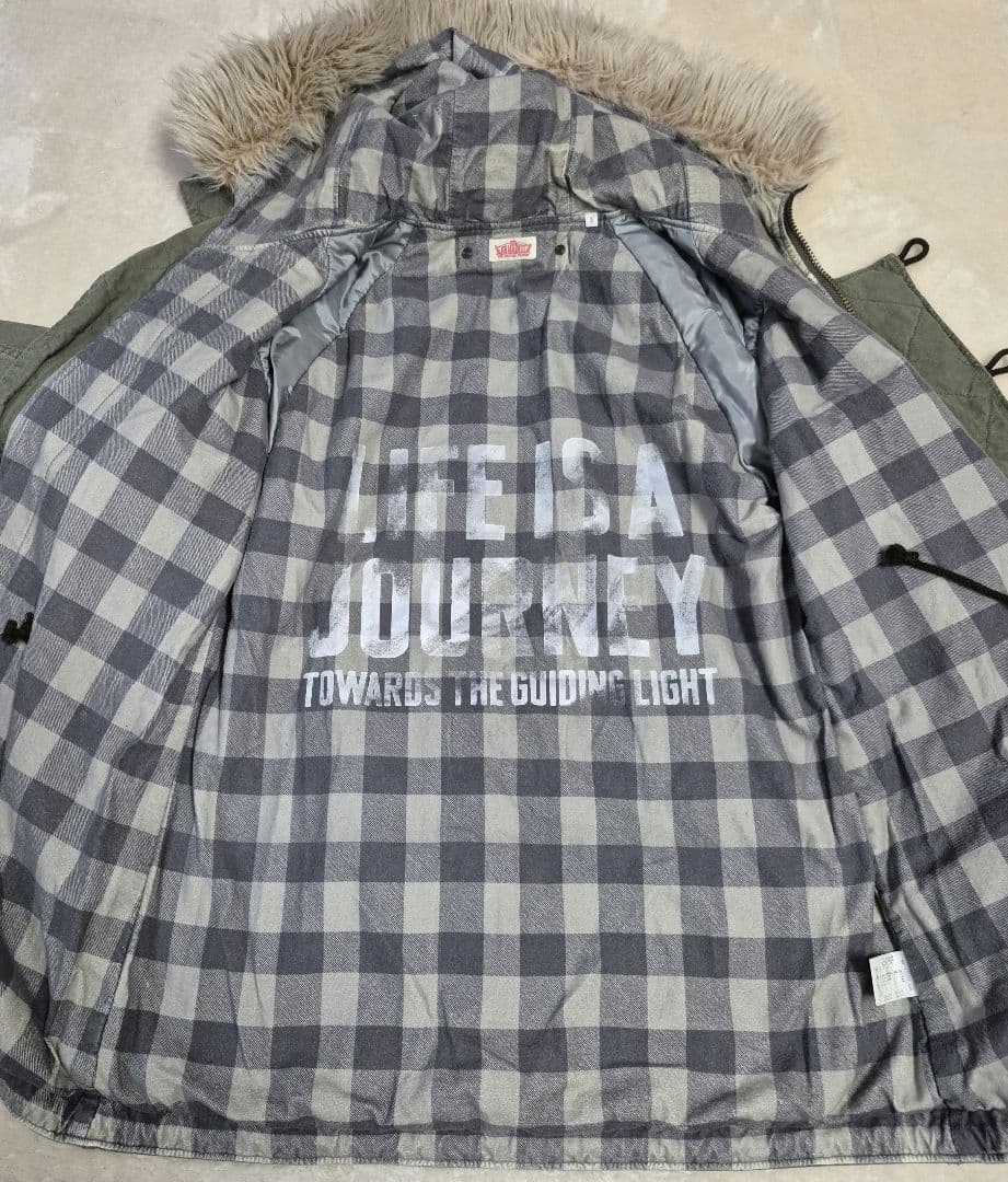 ハリウッドランチマーケットモッズコート　N-3B ミリタリー　BLUEBLUE