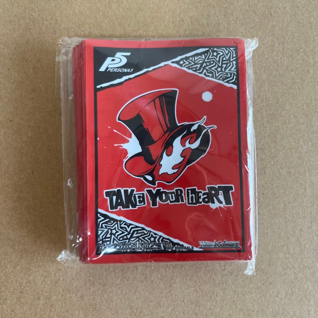 未開封】ペルソナ5 予告状スリーブ ヴァイスシュヴァルツ金銀キャンペーン