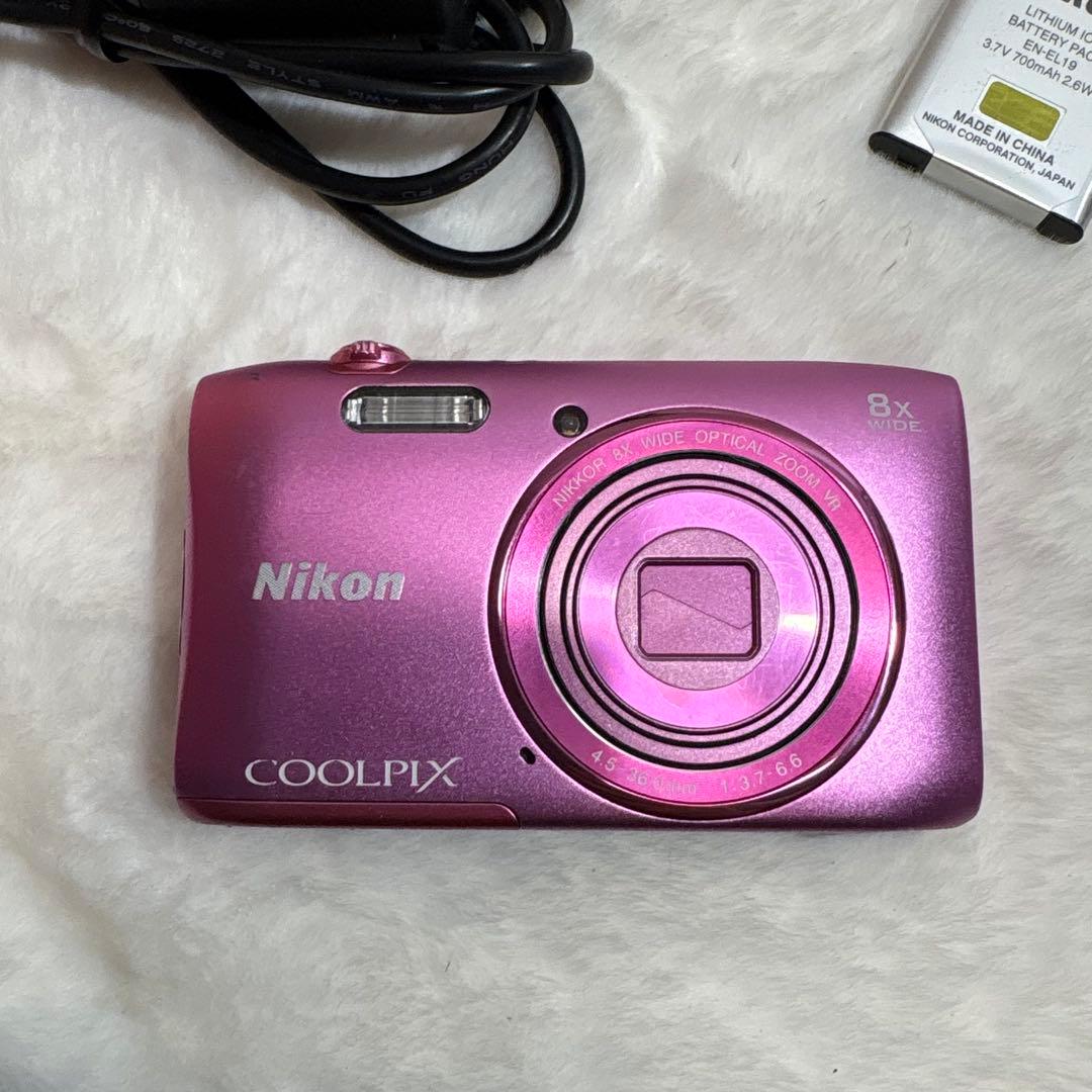 Nikon Coolpix S3600 pink デジタルカメラ　動作確認済み