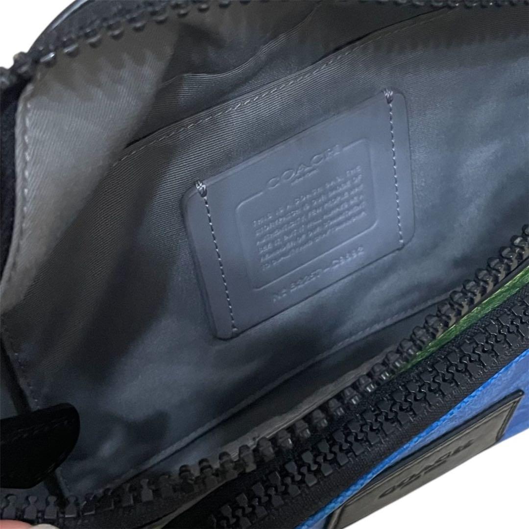 即日発送】COACH コーチ ボディバック マルチカラー シグネチャー