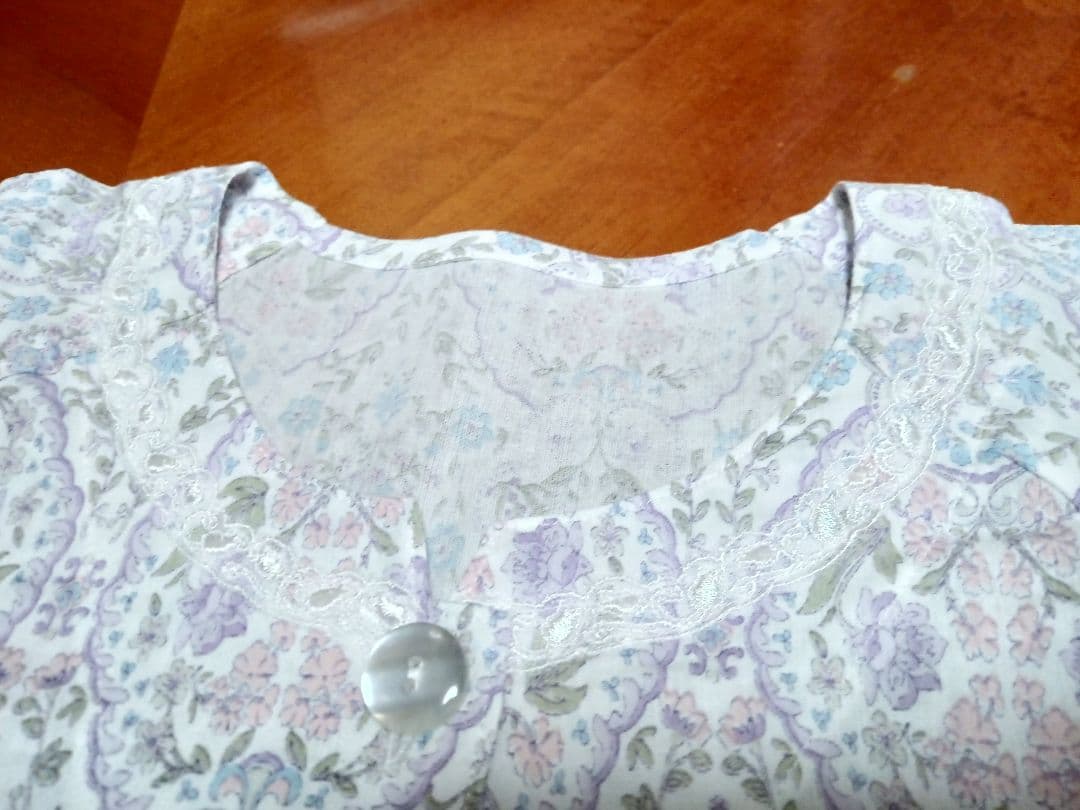 ◎新品　ワコール　グランダー　パジャマ　MP　伸縮性　パープル系✨日本製✨G⑭