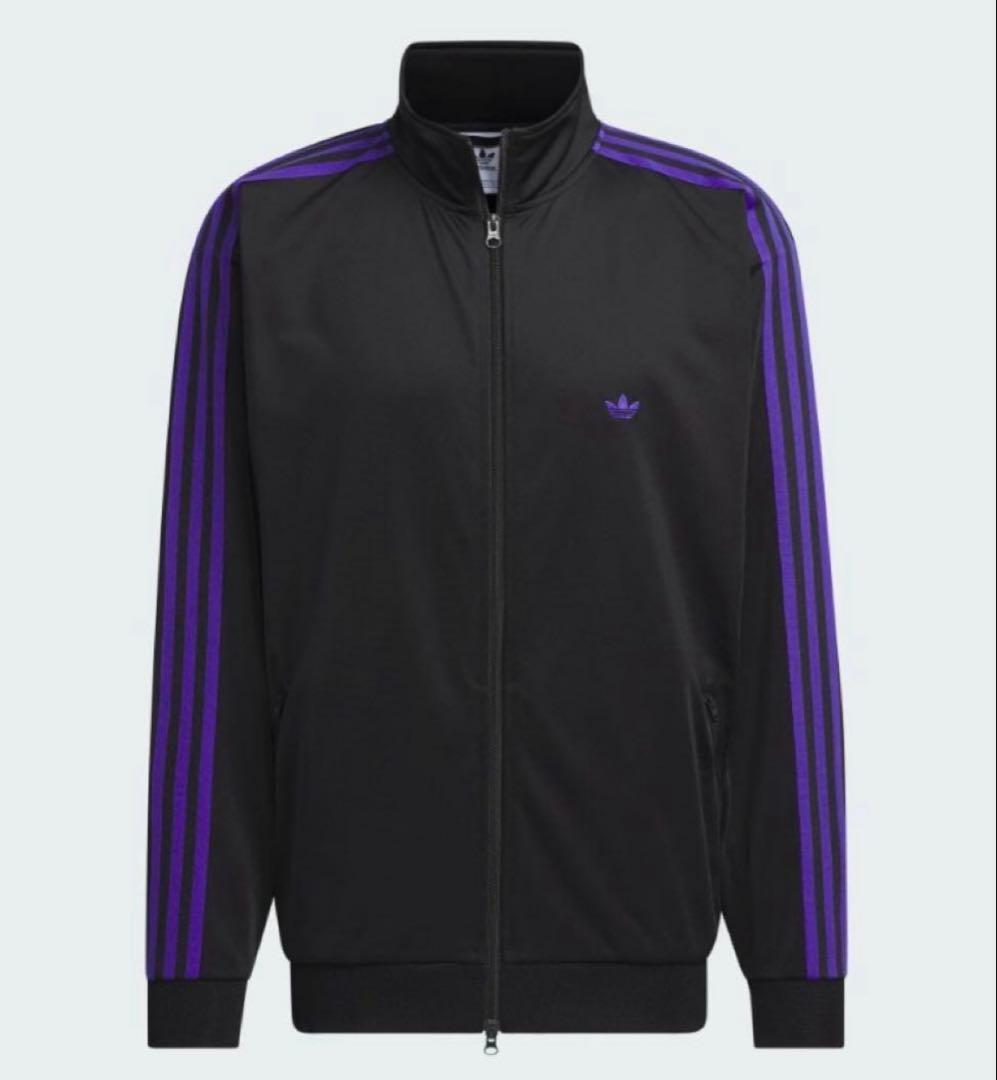 adidas ブラック/パープル ジャージ M - トップス卸売り