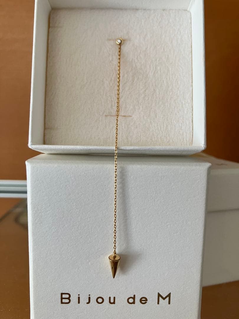 Bijou de M スタッズチェーンピアス 7cm