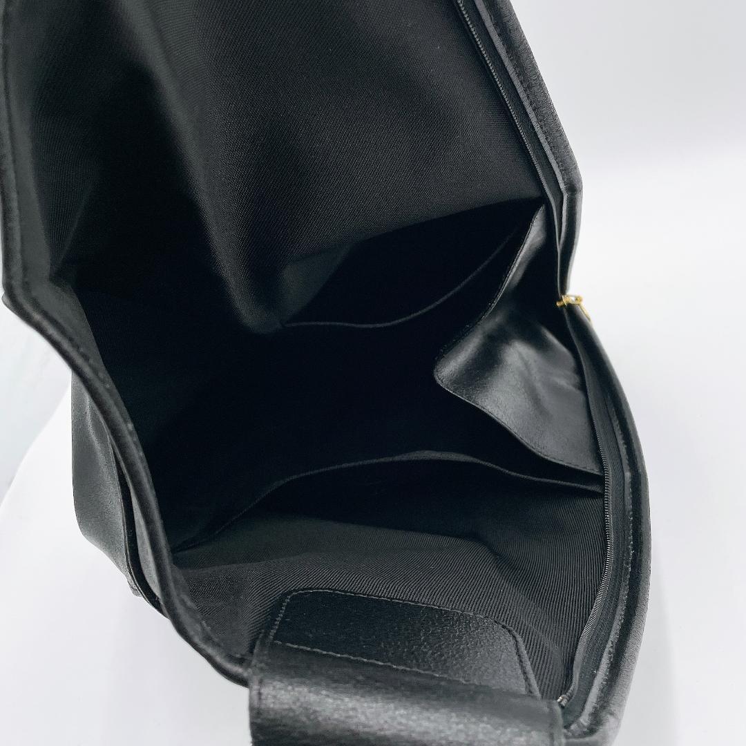 良品 Longchamp ワンショルダーバッグ ボディバッグ　黒 f404