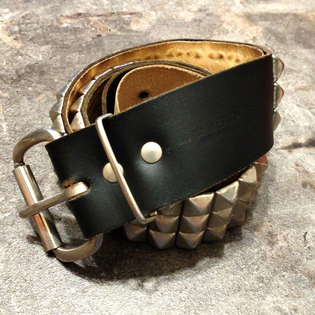 WENDY'S ウェンディーズ 3連スタッズベルト パンクス 鋲 イギリス