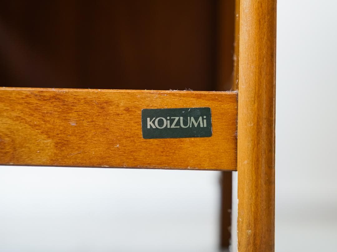 80's \"KOIZUMI\" ヴィンテージ 木製棚/ラック 収納 古道具 モダン