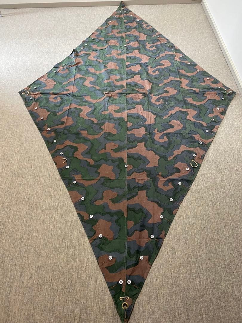 【USED・良品】希少 ノルウェー軍幕　カモ2