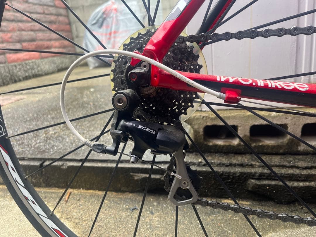 TREK ALPHA2.3 52cm レッド/ホワイト　アルミ