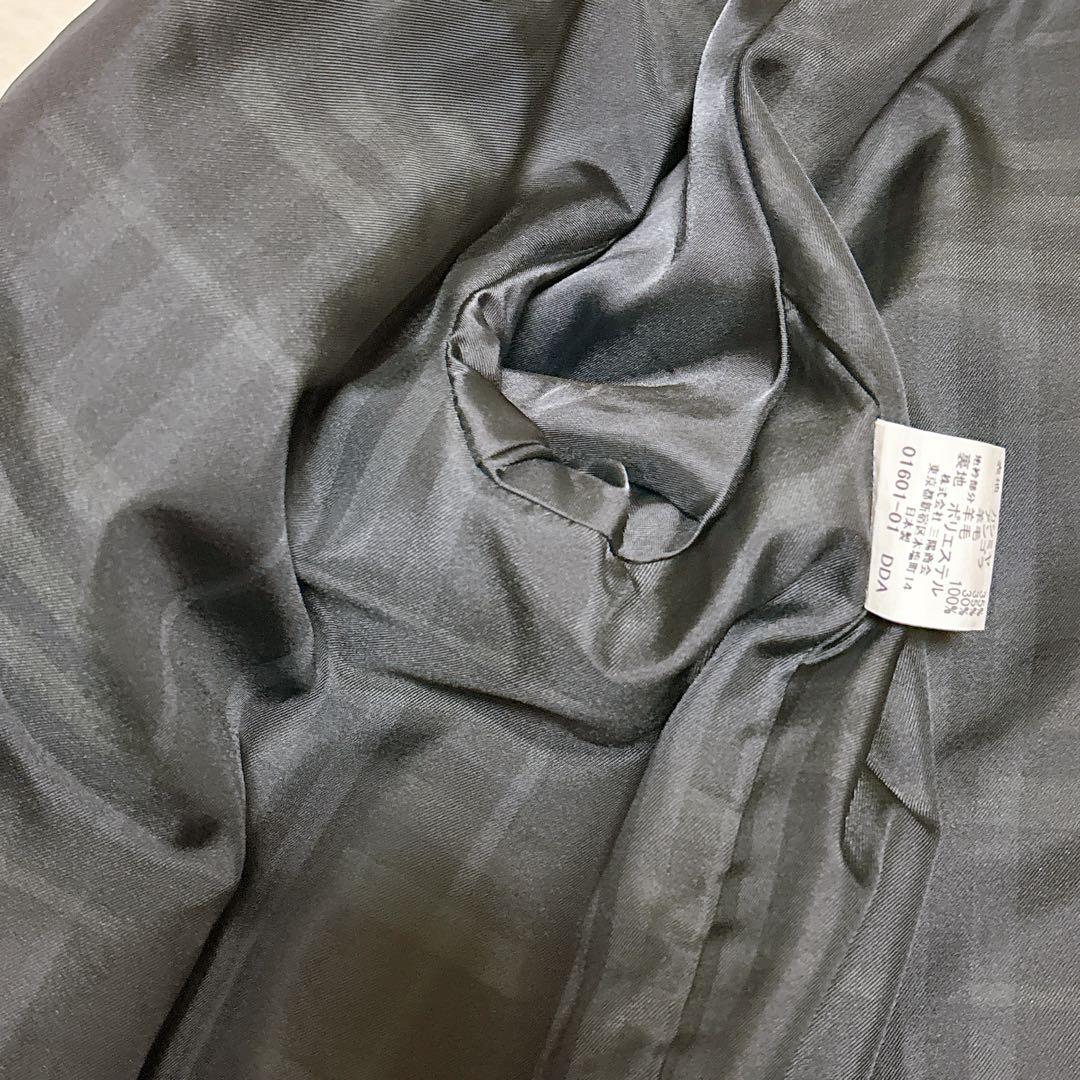 美品 バーバリーロンドン カシミヤ アンゴラ混 ハーフコート 黒 ノバチェック