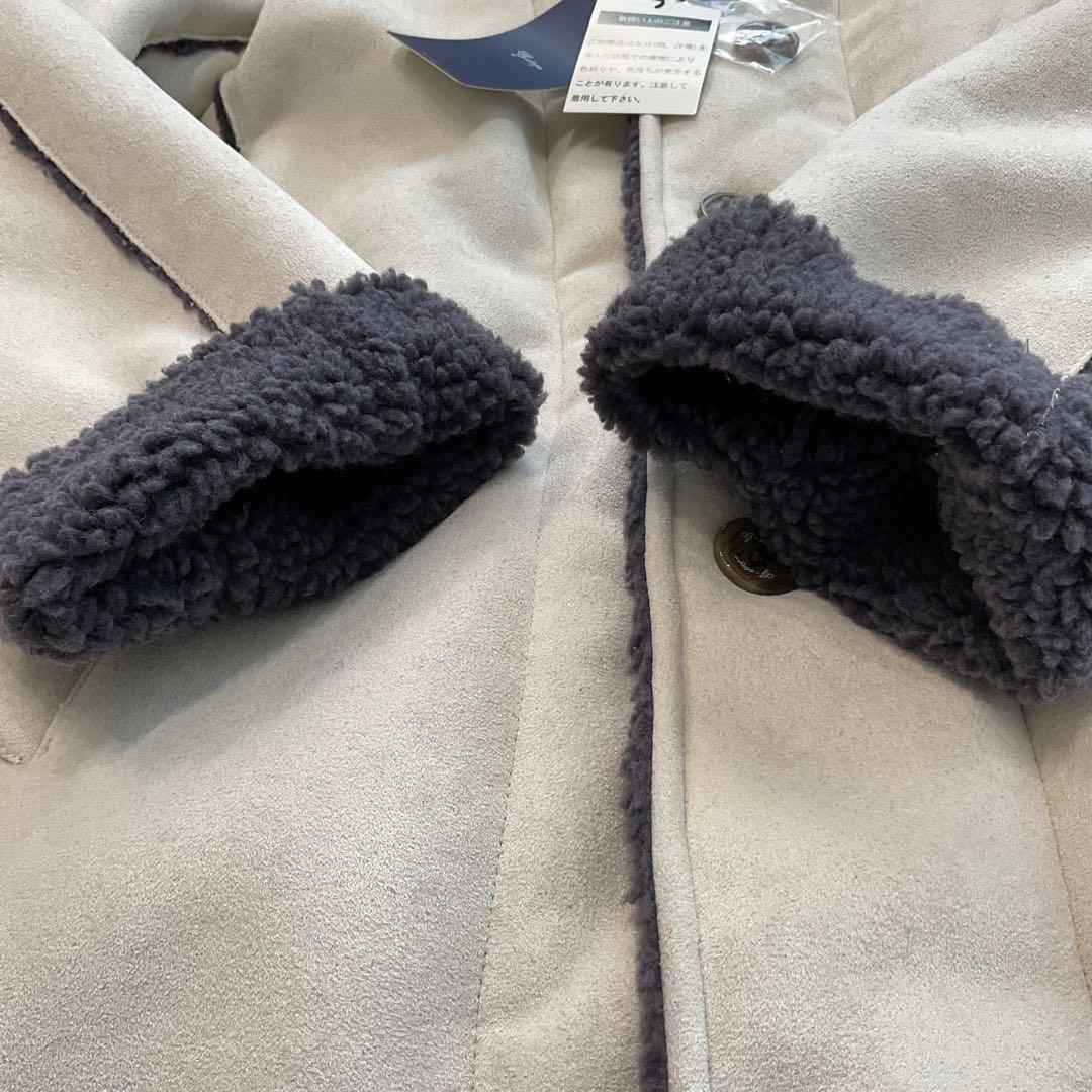 新品未使用　G-stage ジーステージ　フェイクムートン　ステンカラーコート