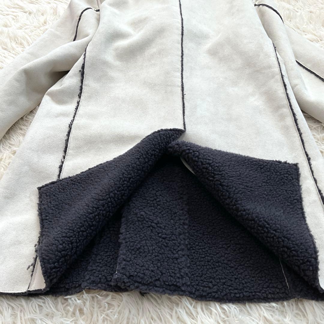 新品未使用　G-stage ジーステージ　フェイクムートン　ステンカラーコート