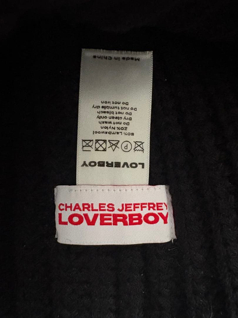 ソ*リ様 CHARLES JEFFREY LOVERBOY うさぎ耳付きニット帽