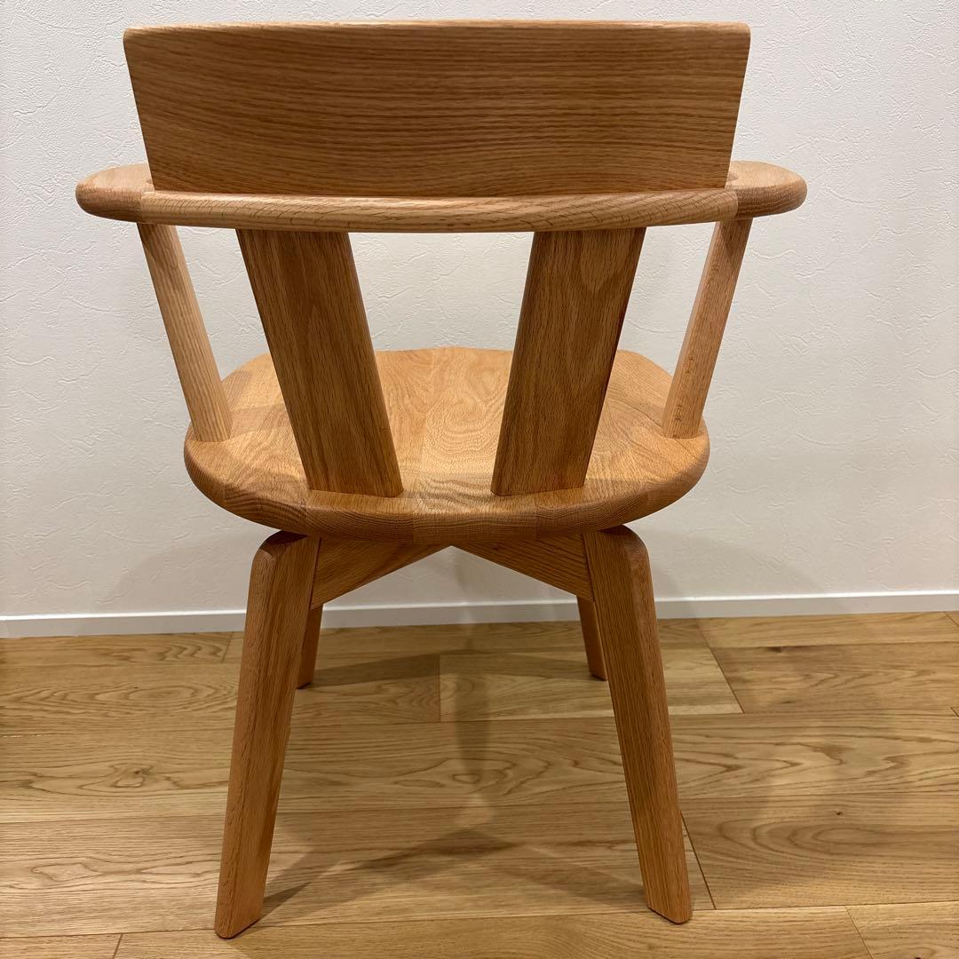 てんぽんさん　新品　ナガノインテリア　回転式アームチェア