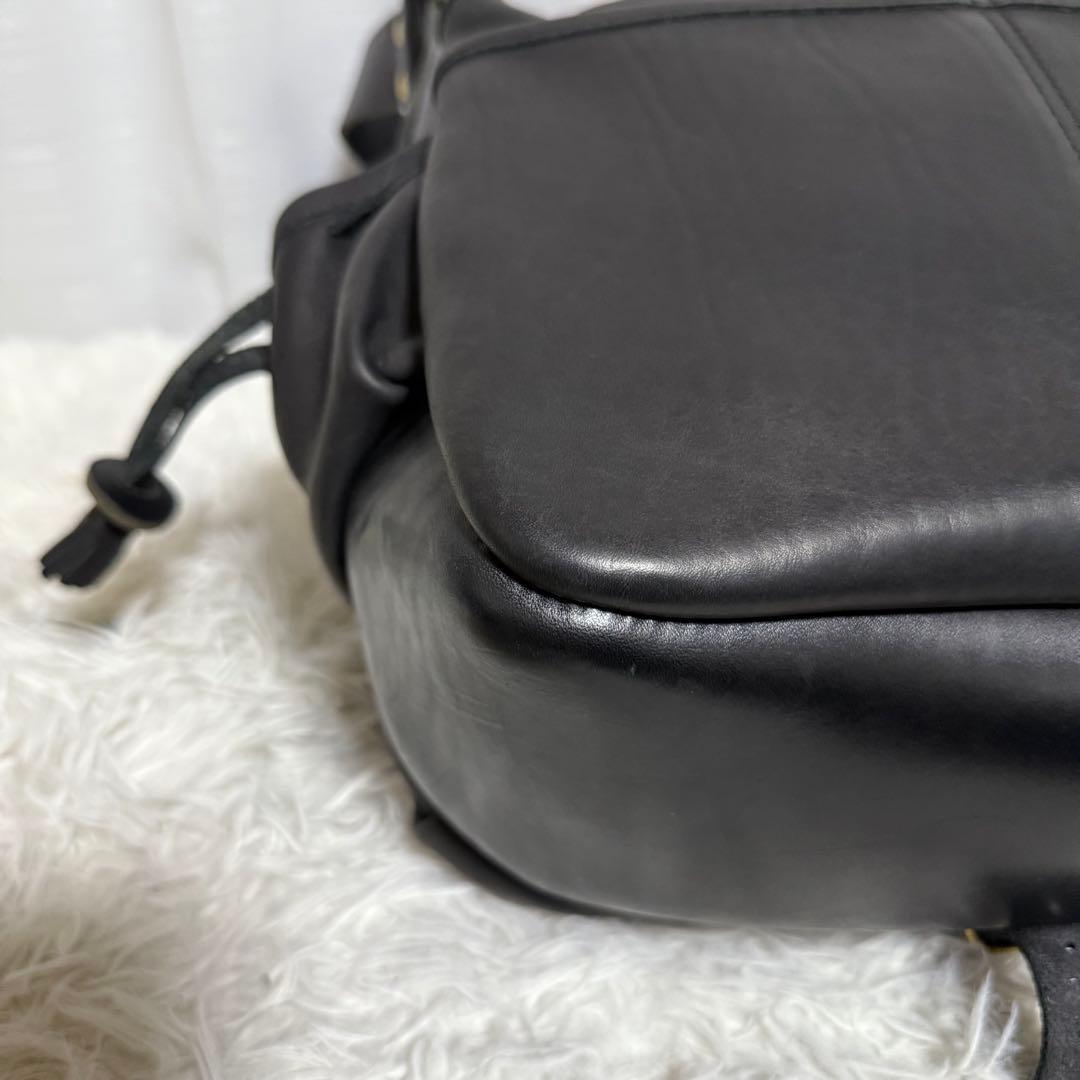 未使用級⭐️ル・サック・ドゥ・ベルジェ　南仏の羊飼いのバッグ　ブラック　レザー
