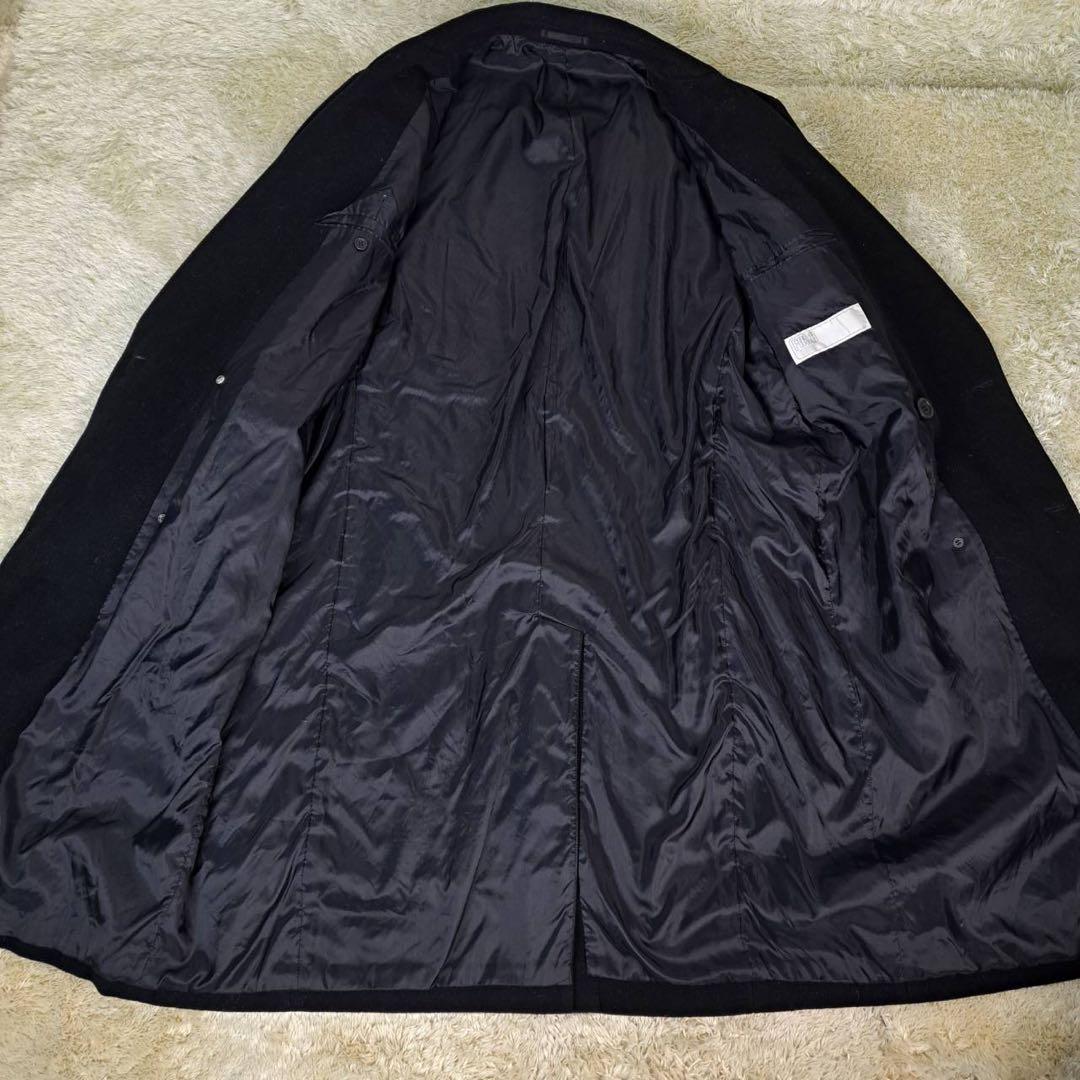 FOSH UOMO マキシ丈 チェスターコート ダブル ブラック