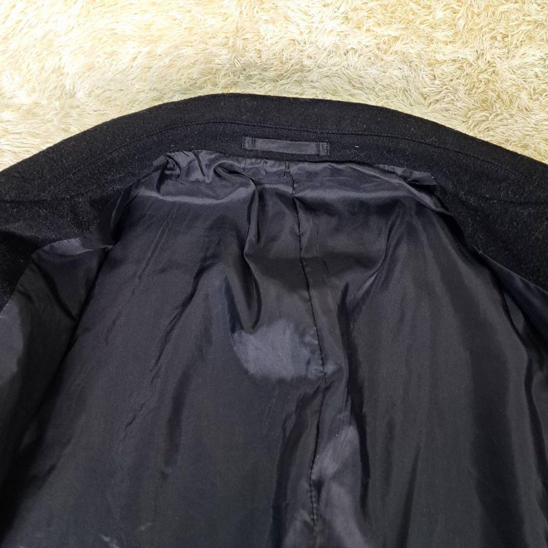 FOSH UOMO マキシ丈 チェスターコート ダブル ブラック