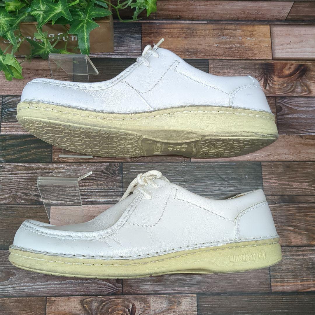 ビルケンシュトック パサデナ 本革 レザー レギュラー 白 サイズ40