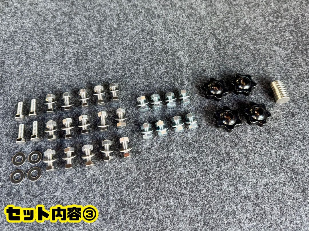 HONDA NVAN専用　換気口キットフルセット　ブラック　助手席側