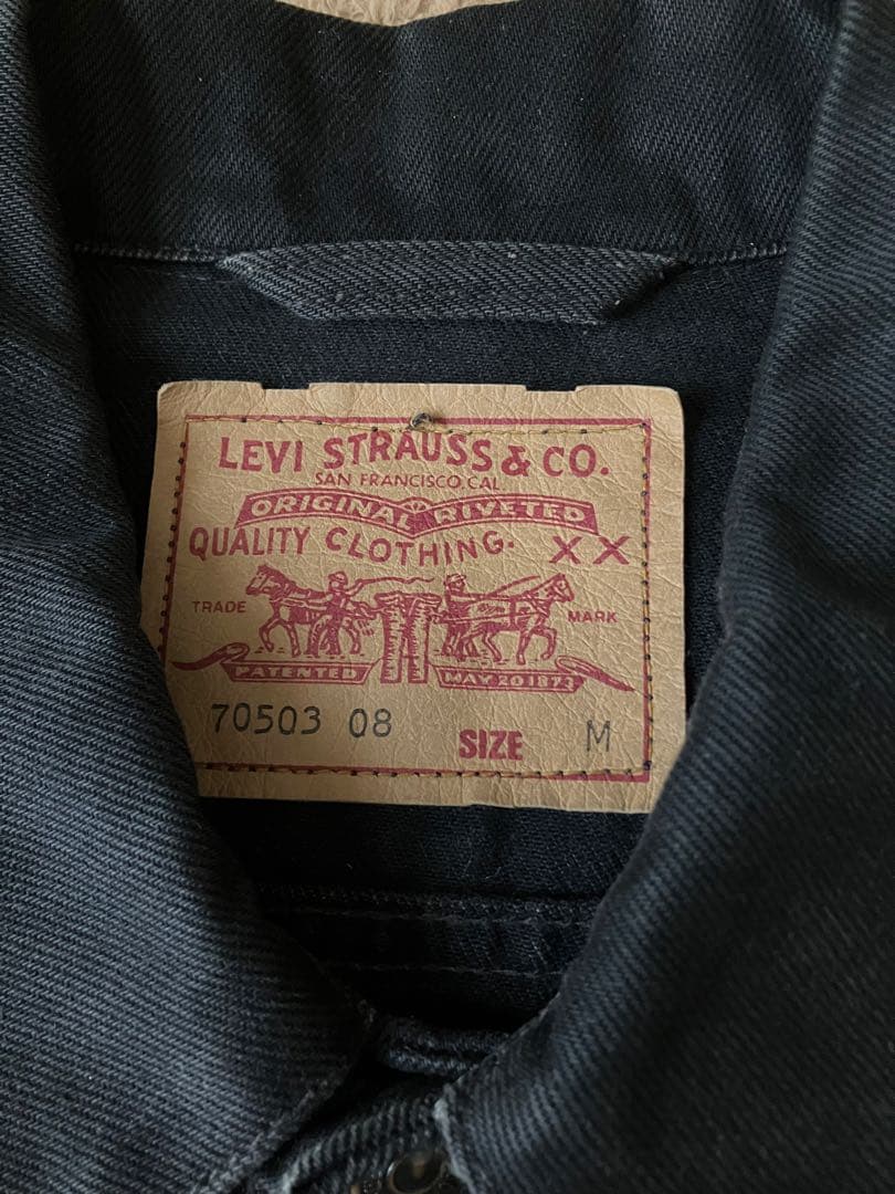Levi's デニムジャケット 70503 サルファ ブラック　M