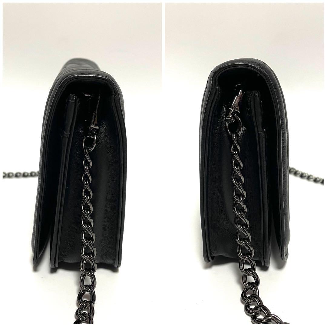 ✨美品✨LONGCHAMP キャヴァルケイド レザー チェーンクロスボディバッグ