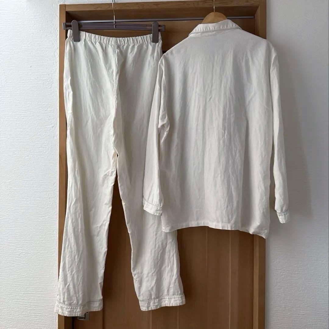 Kotori works コトリワークス リネン パジャマ 麻 ホワイト L