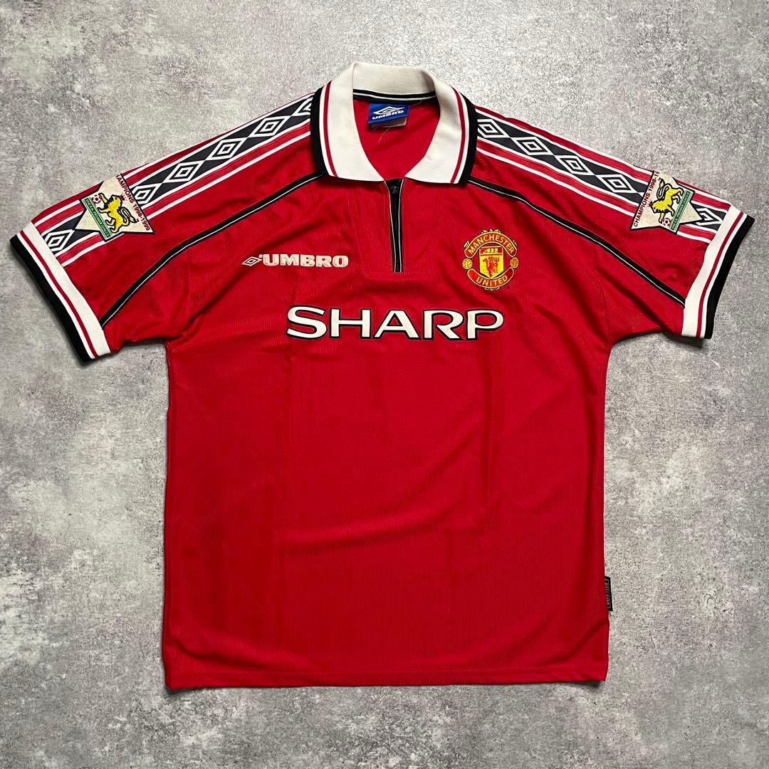 正規品98-00 Manchester United Beckham #7】 - メルカリ