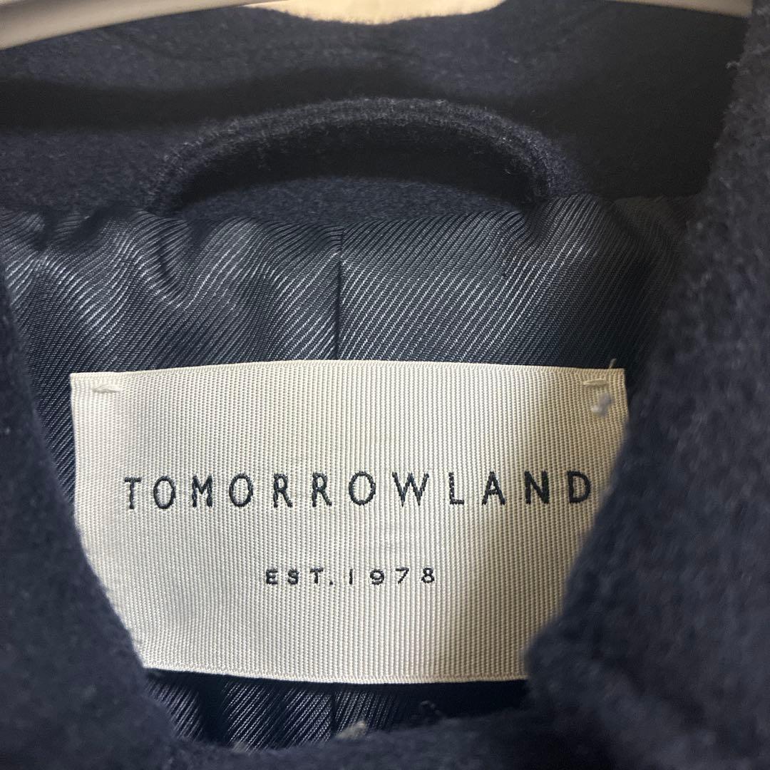 トゥモローランド ステンカラーコート　ネイビー　紺　Sサイズ　メンズ　コート