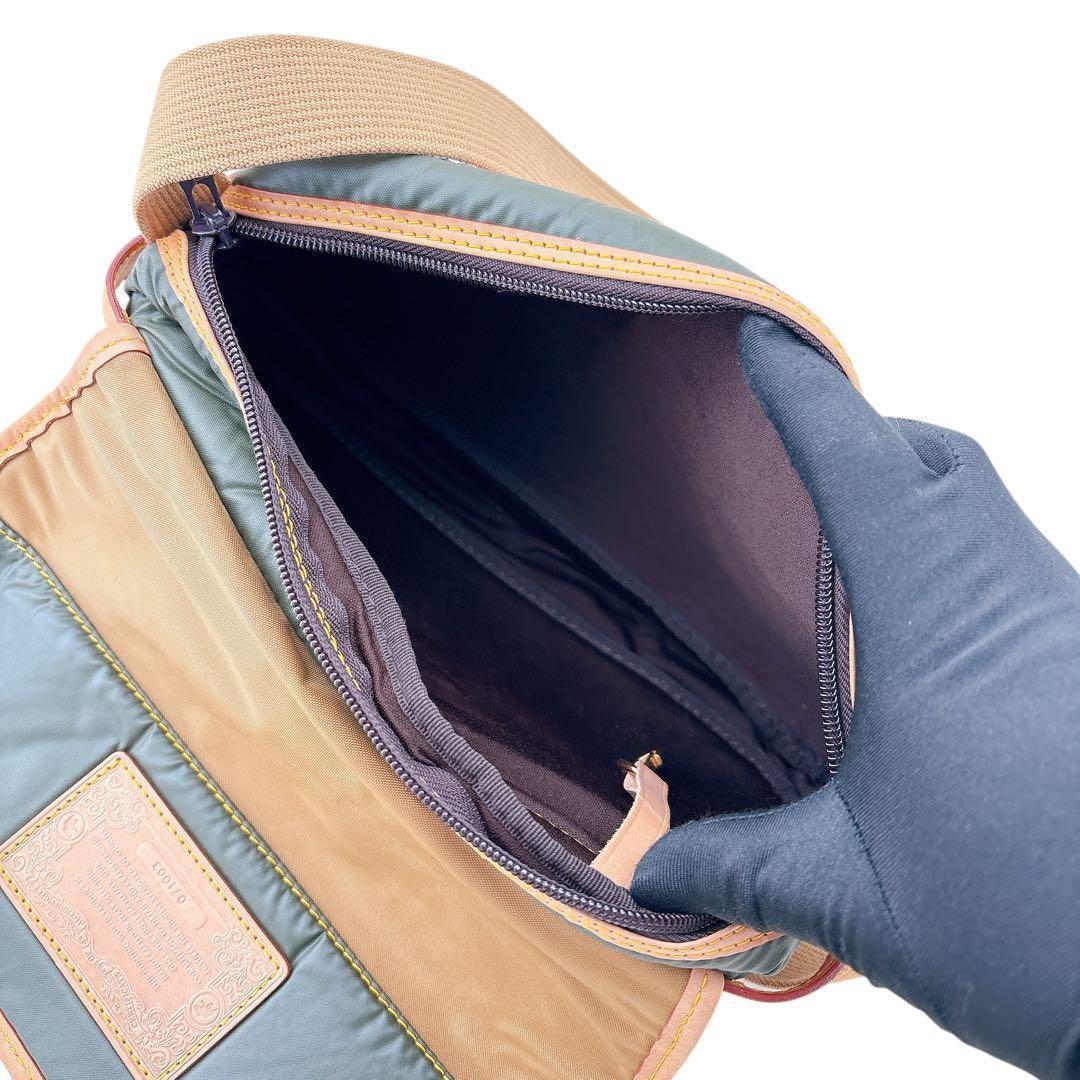 美品 ハンティングワールド ショルダーバッグ メッセンジャーバッグキャリーオール