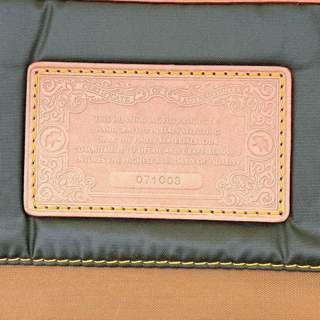 美品 ハンティングワールド ショルダーバッグ メッセンジャーバッグキャリーオール