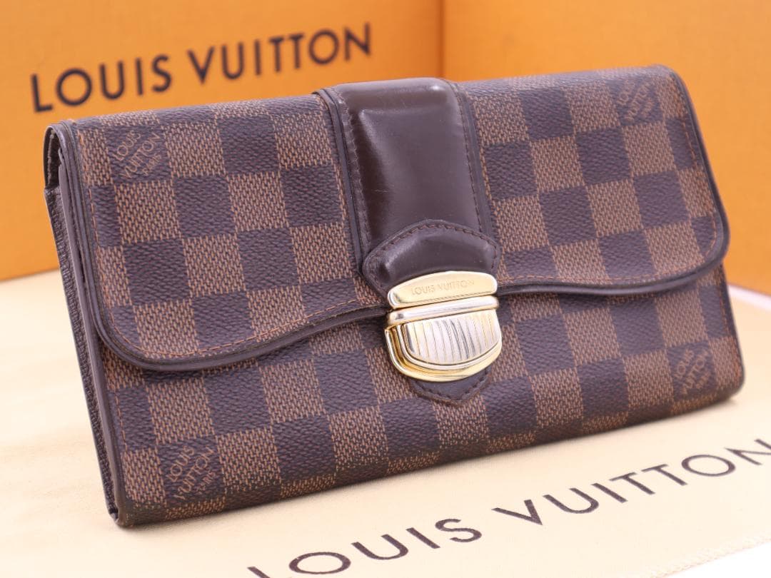 ルイヴィトン ダミエ ポルトフォイユ・システィナ N61747 長財布