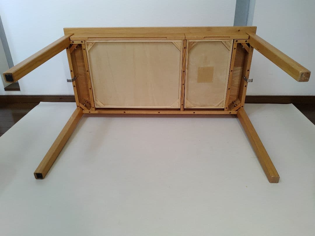 無印良品 良品計画 天然木 デスク 机 フック 引出し付 匿名配送 送料無料