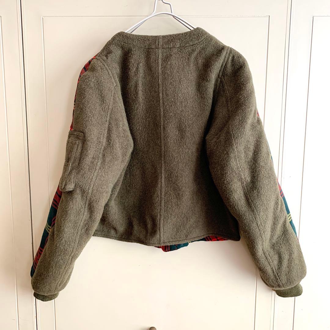 FACETASM ファセッタズム 異素材ドッキングミリタリージャケット