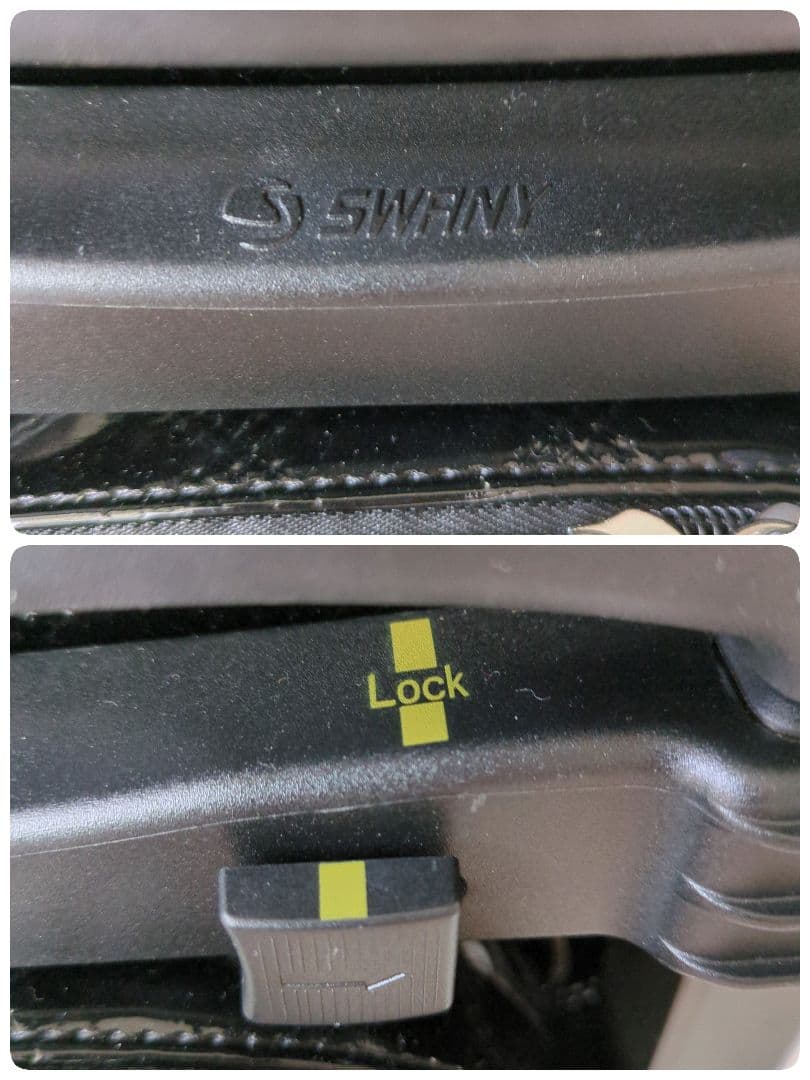 【美品】SWANY キャリーケース　キルティング　エナメル調　多収納　機内持込み