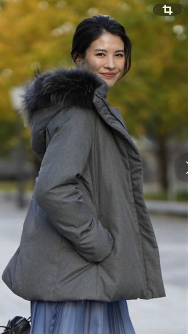 ☆極美品☆ INED 3WAY ミドルダウンコート ダウンジャケット グレー