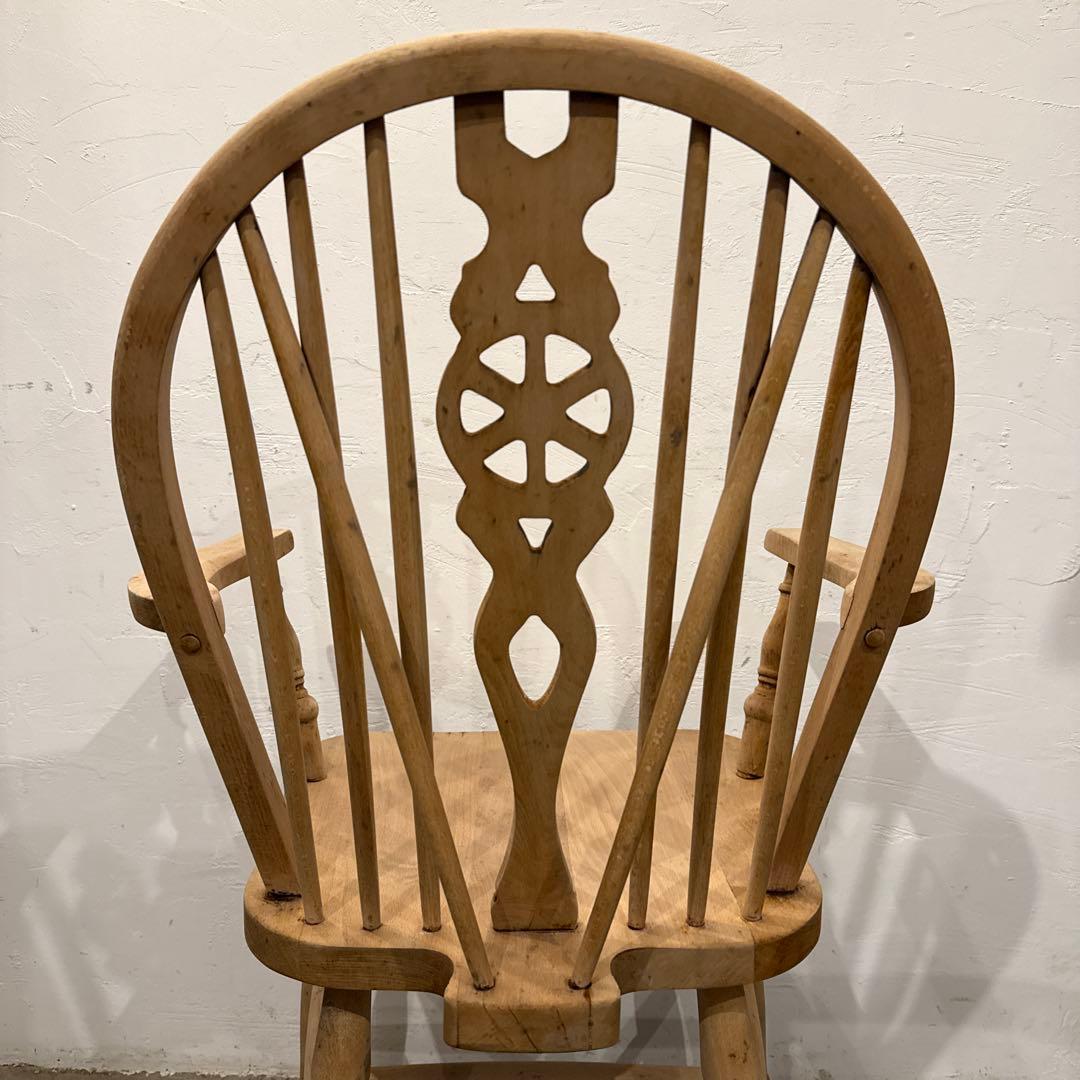 ヴィンテージ　ダイニングチェア　カフェチェア　アームチェア　剥離