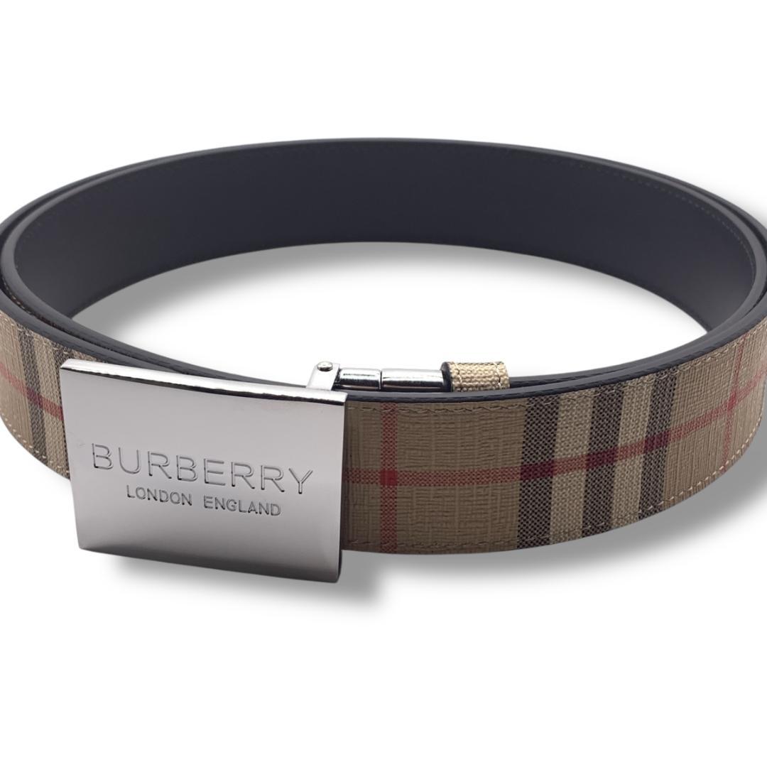 美品★Burberry　バーバリー　ベルト　リバーシブル100-110cm
