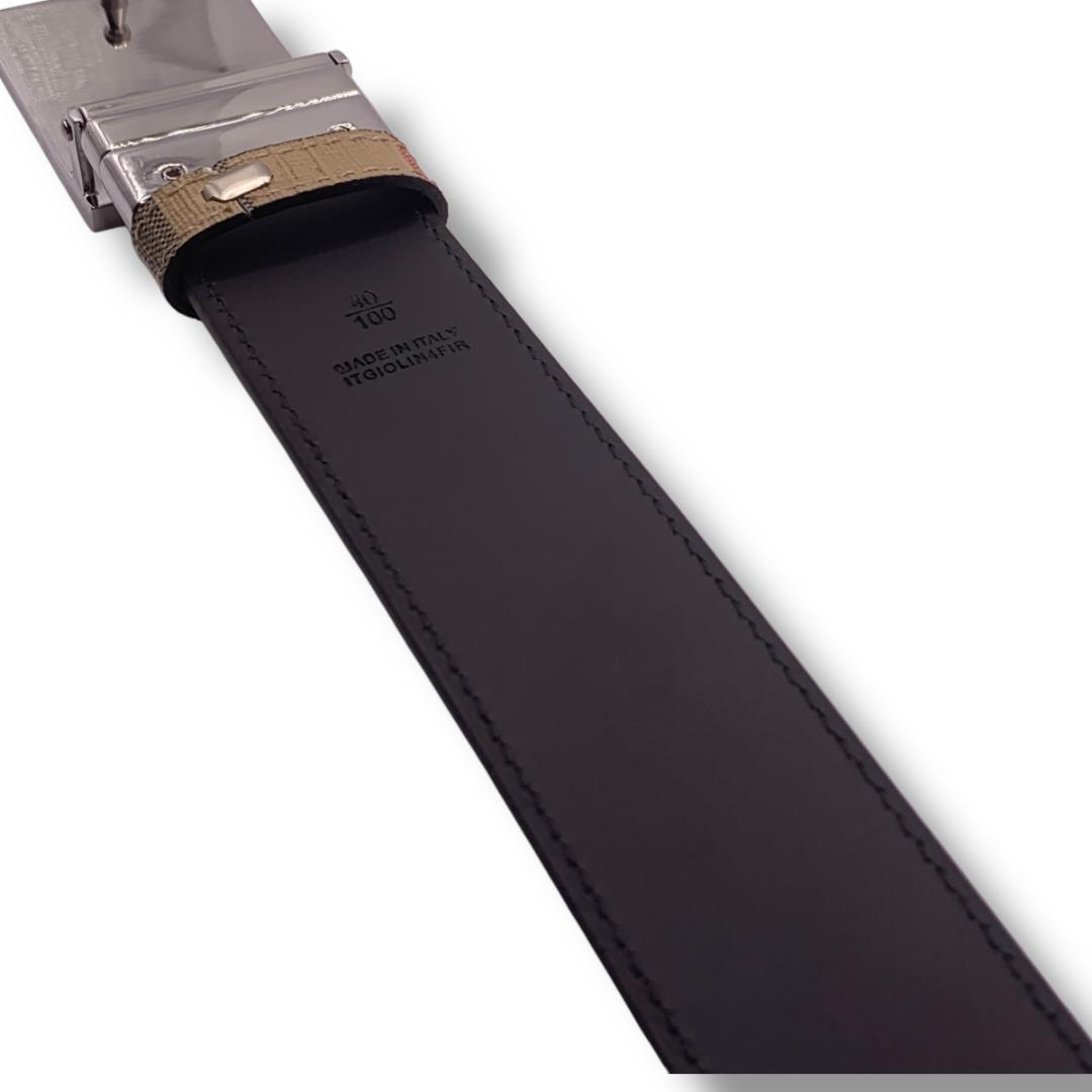 美品★Burberry　バーバリー　ベルト　リバーシブル100-110cm