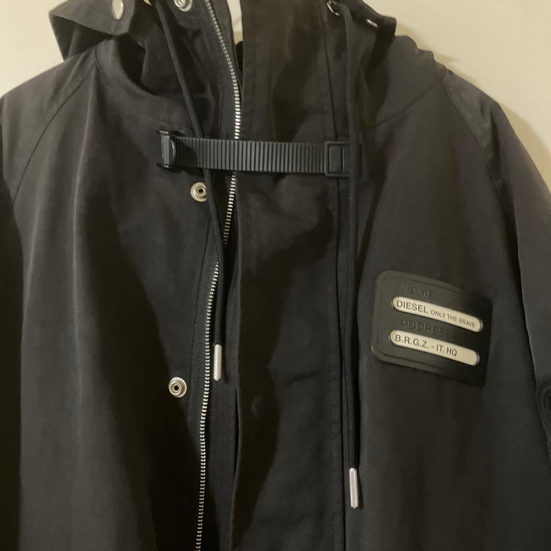 DIESEL ブラック モッズコート