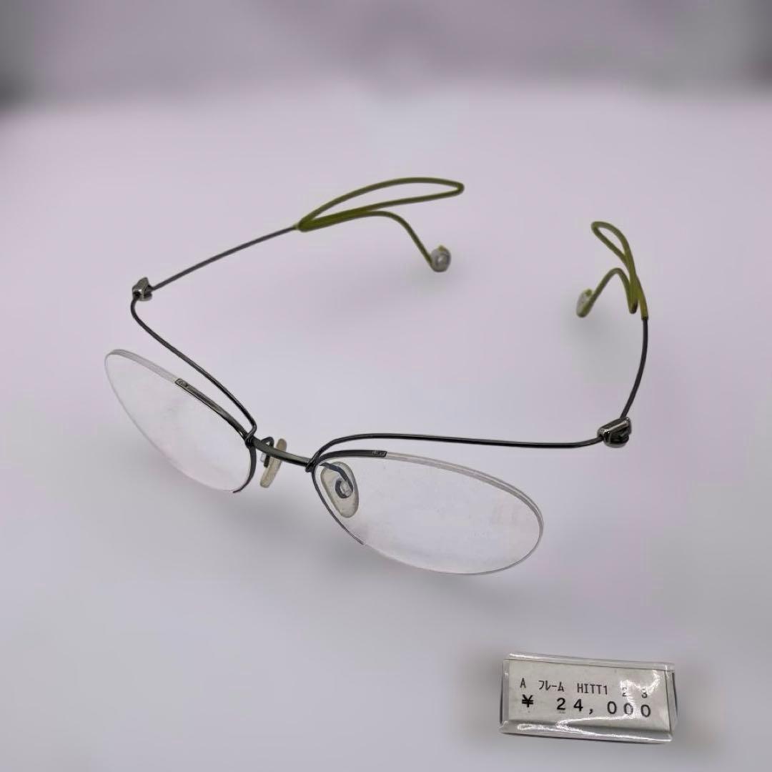 展示品　HITT 正規品 ヴィンテージ 日本製 メガネ　眼鏡 H-2 グリーン
