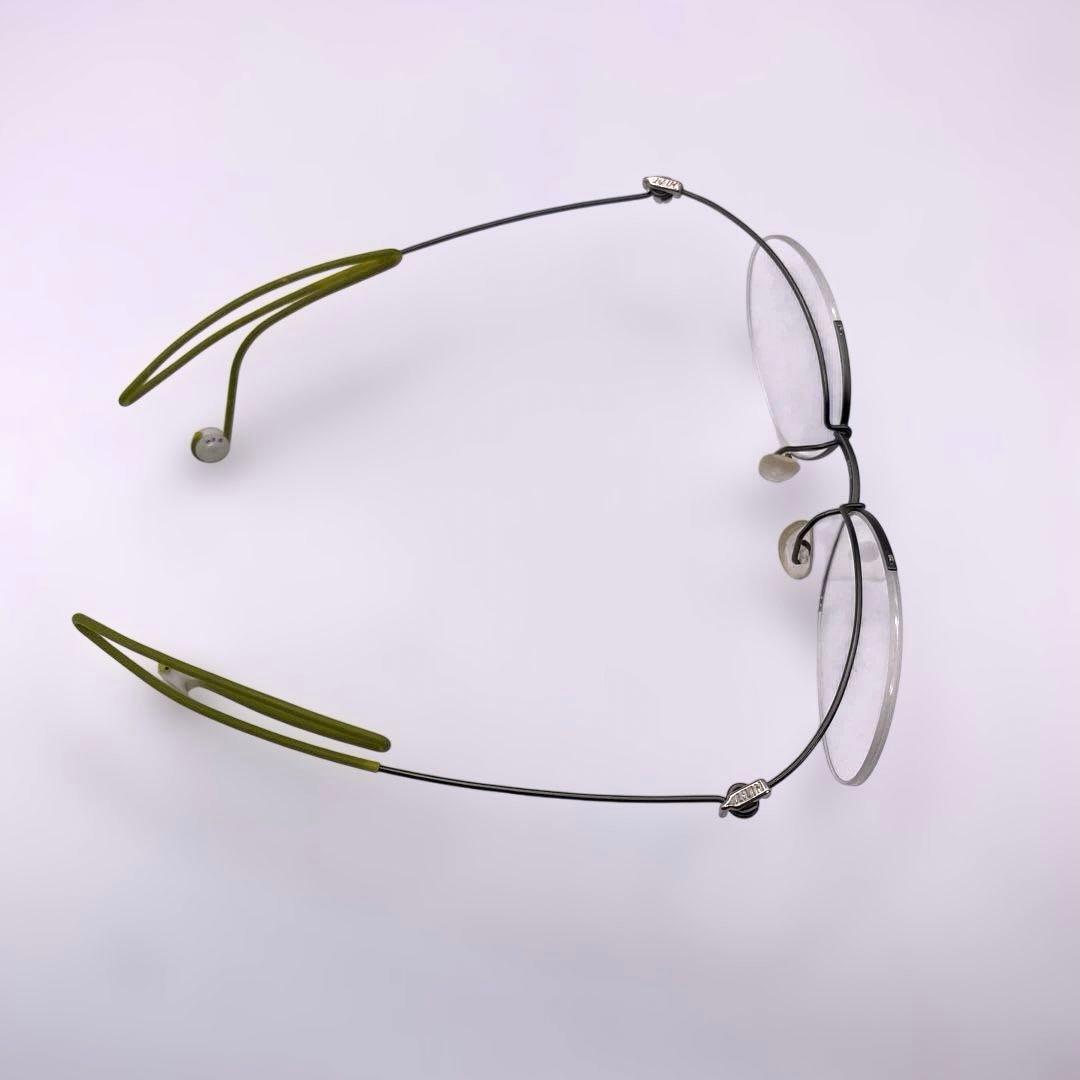 展示品　HITT 正規品 ヴィンテージ 日本製 メガネ　眼鏡 H-2 グリーン