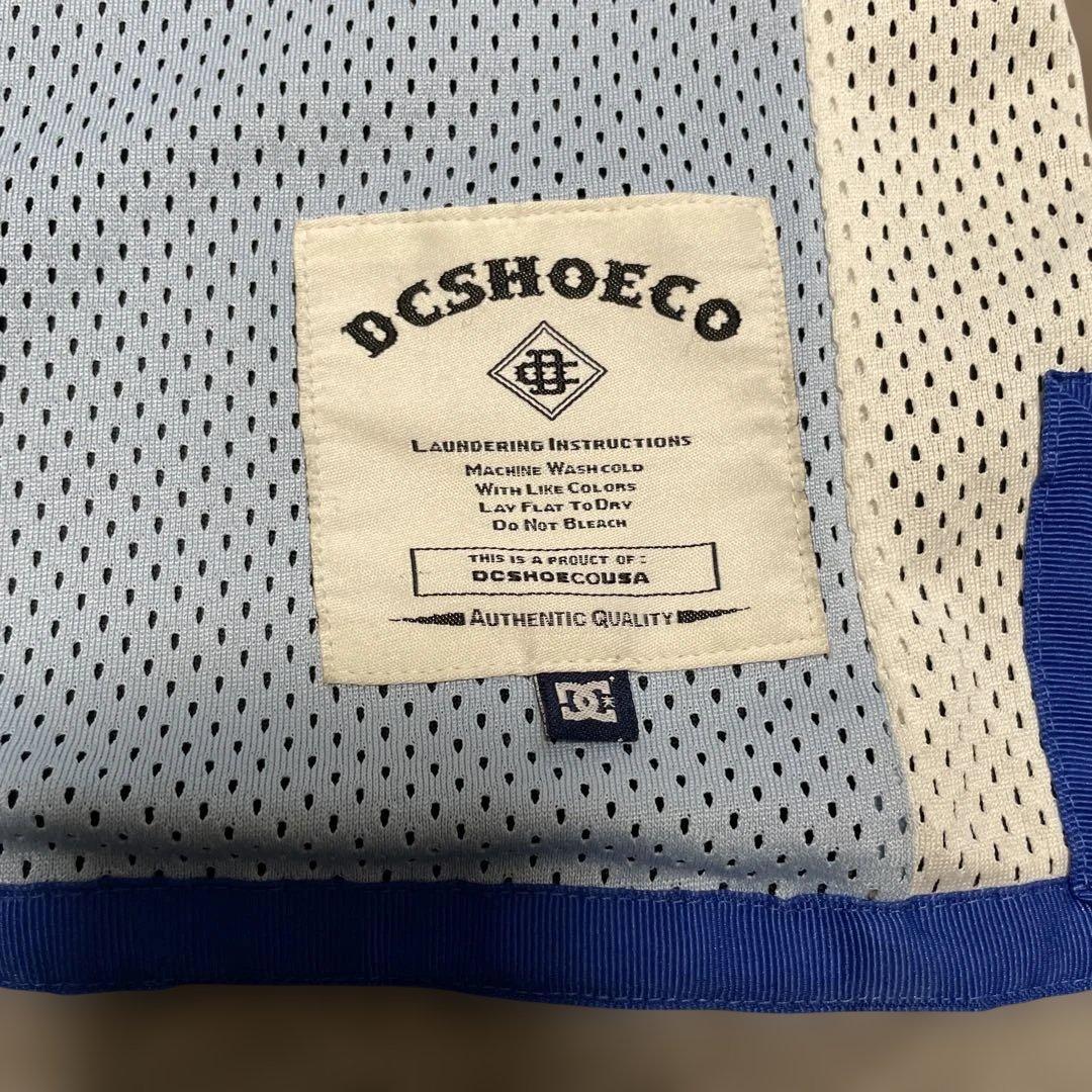 DC SHOE CO ブランドロゴ刺繍 プリント リバーシブル バスケシャツ